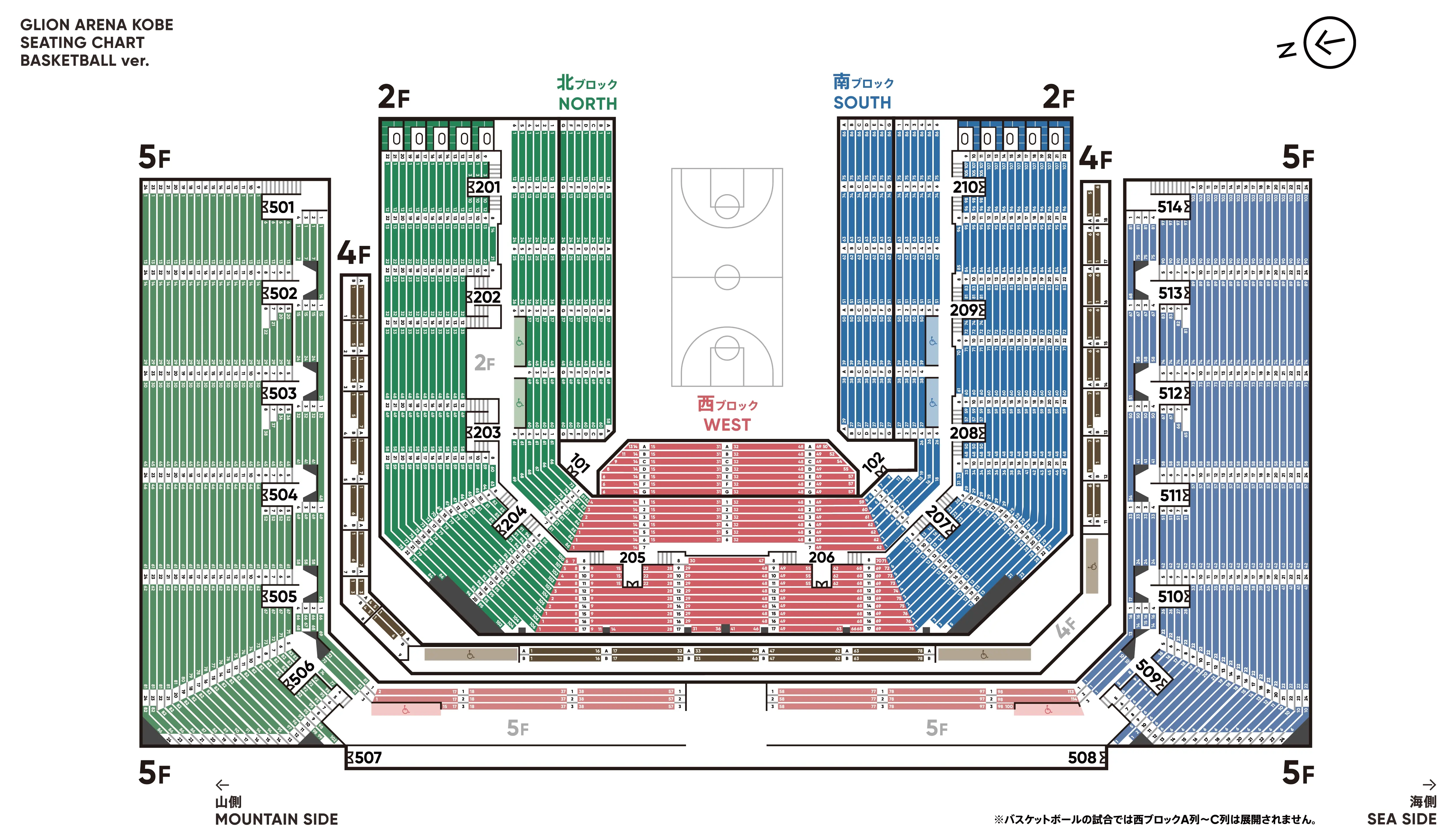 フロアマップ : TOTTEI | GLION ARENA KOBE