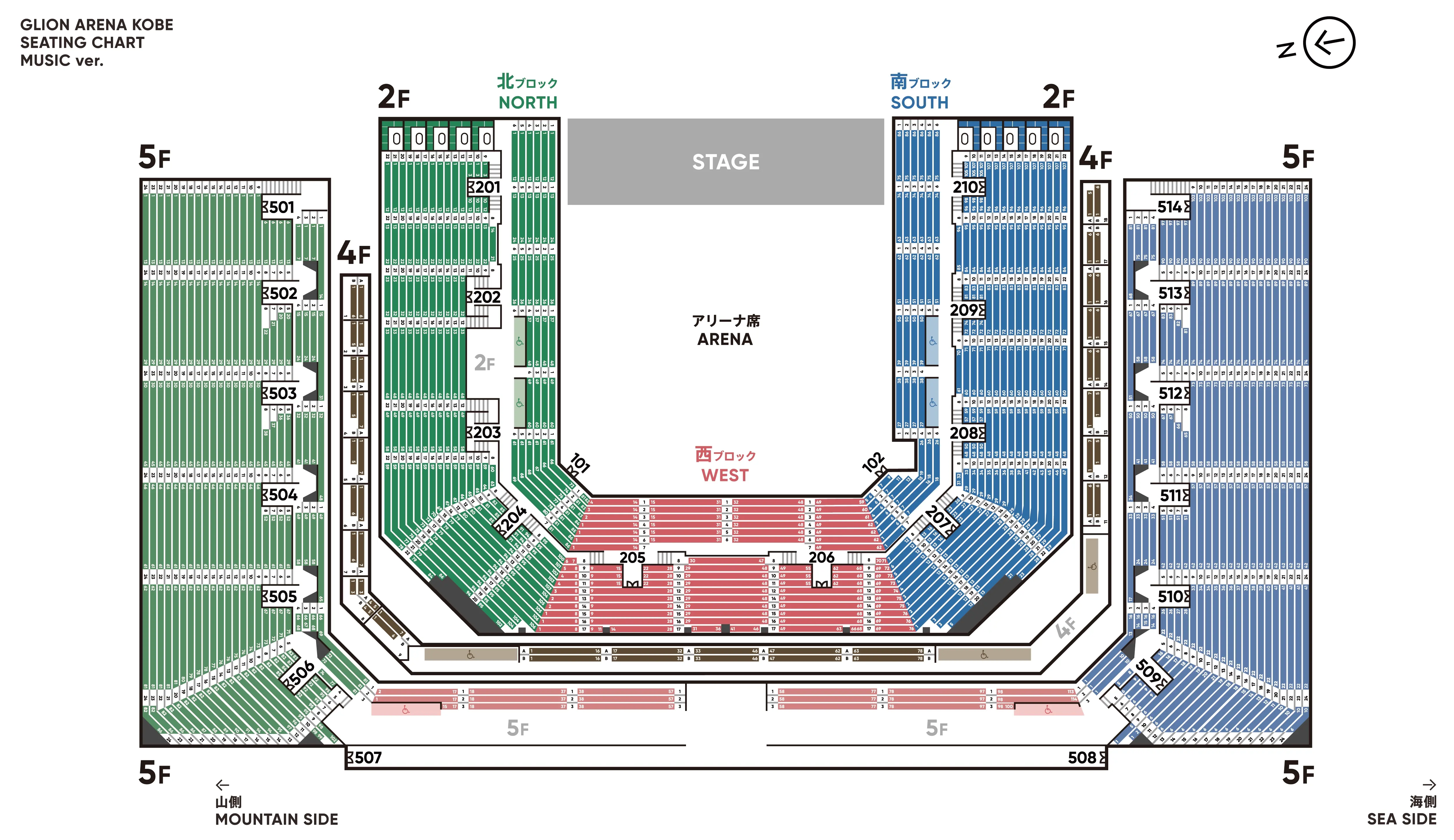 フロアマップ : TOTTEI | GLION ARENA KOBE
